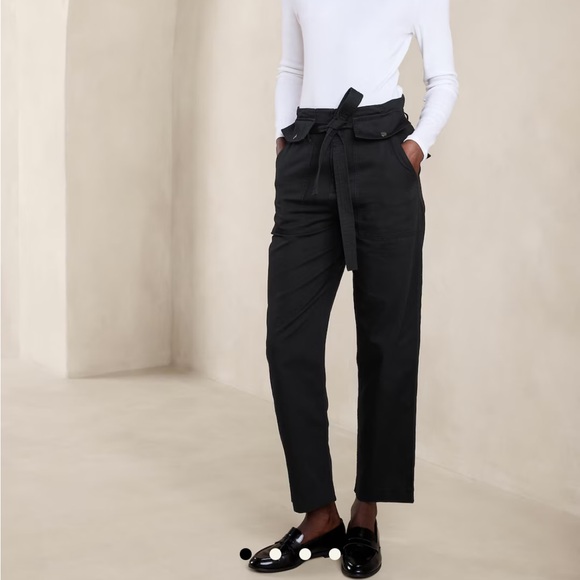 Black NWT utility belted pant - Picture 4 of 5